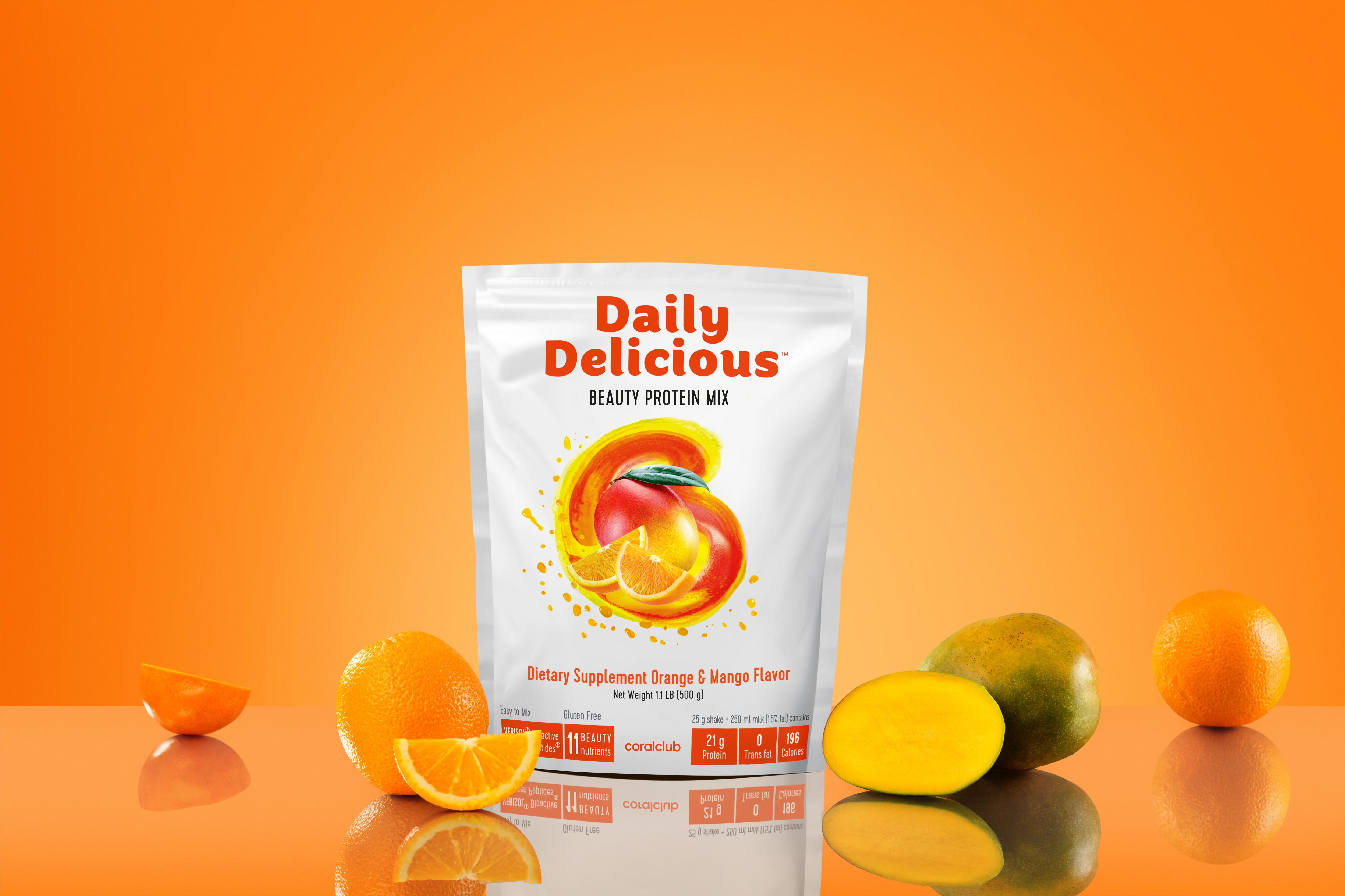 Deyli Delishes Byuti Sheyk Apelsin-Mango